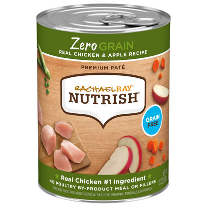 Picture of Rachael Ray Nutrish Zero Grain Premium Pate Wet Dog Food, Chicken Recipe, 13 Ounce Can (Pack of 12)