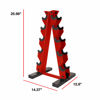 Picture of CAP Barbell A-Frame Dumbbell Weight Rack, Red, RK-12BIS-RD