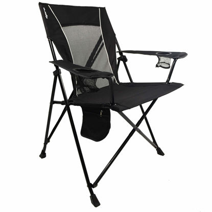 Picture of Kijaro Foldable Camping Chair, Vik Black, Polyester, Mesh, Steel, Portable, Durable, Unisex