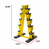 Picture of CAP Barbell A-Frame Dumbbell Weight Rack, Yellow