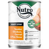 Picture of NUTRO HEARTY STEW Adult Natural Grain Free Wet Dog Food Cuts in Gravy Tender Chicken, Carrot & Pea Stew, 12.5 oz. Cans (Pack of 12)