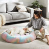 Picture of WESTERN HOME WH Calming Dog & Cat Bed, Anti-Anxiety Donut Cuddler Warming Cozy Soft Round Bed, Fluffy Faux Fur Plush Cushion Bed for Small Medium Dogs and Cats