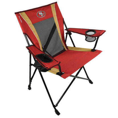 Picture of Kijaro Dual Lock Pro Sports Fan Folding Chair, 26" L x 35.5" W x 37" H, San Francisco 49ers