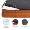 Picture of Bedsure Orthopedic Dog Bed for Large Dogs - Big Washable Dog Sofa Beds Large, Supportive Foam Pet Couch Bed with Removable Washable Cover, Waterproof Lining and Nonskid Bottom, Caramel