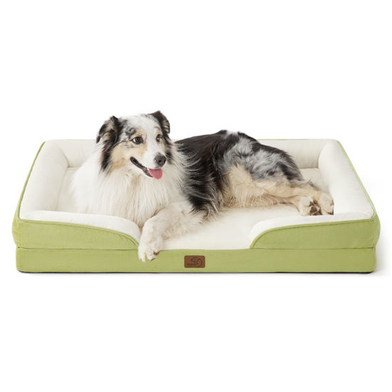 Picture of Bedsure Orthopedic Dog Bed for Extra Large Dogs - XL Washable Dog Sofa Beds Large, Supportive Foam Pet Couch Bed with Removable Washable Cover, Waterproof Lining and Nonskid Bottom, Lint