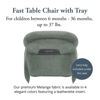 Picture of Inglesina Fast Table Chair (Pine Green Melange) + Fast Dining Tray Plus - High Chair for Babies & Toddlers 6-36 Months - Fits Tables 0.8'' to 3.5'' Thick - Portable Design - Includes Carry Bag