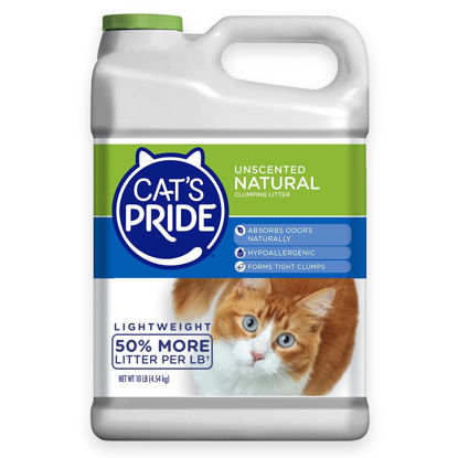 Picture of Cat's Pride Lightweight Clumping Litter: Natural - Powerful Odor Control - Unscented, 10 Pounds