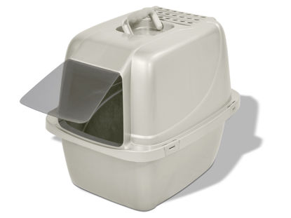 Picture of Van Ness Pets Odor Control Large Enclosed Cat Litter Box, Hooded, Pearl, CP6