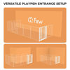 Picture of FXW Homeplus Dog Playpen Designed for Indoor Use, 1 Add-on Gate, 32" Height for Medium Dogs│Patent Pending