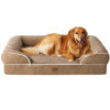 Picture of EHEYCIGA Orthopedic Dog Beds for Extra Large Dogs, Waterproof Memory Foam XL Dog Bed with Sides, Non-Slip Bottom and Egg-Crate Foam Big Dog Couch Bed with Washable Removable Cover, Camel