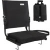 Picture of Stadium Seats for Bleachers with Back Support Wide, Portable Bleacher Chairs with Highest Back and Thick Cushion, Folding Padded Stadium Chair for Adults at Sports Events and Concerts. (Black)