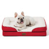 Picture of Bedsure Orthopedic Dog Bed for Medium Dogs - Waterproof Dog Sofa Bed Medium, Supportive Foam Pet Couch Bed with Removable Washable Cover, Waterproof Lining and Nonskid Bottom, Red