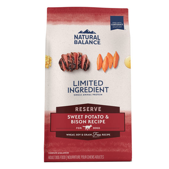 Picture of Natural Balance Limited Ingredient Adult Grain-Free Dry Dog Food, Reserve Sweet Potato & Bison Recipe, 12 Pound (Pack of 1)