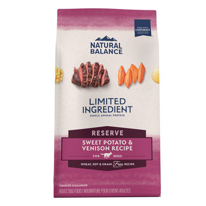 Picture of Natural Balance Limited Ingredient Adult Grain-Free Dry Dog Food, Reserve Sweet Potato & Venison Recipe, 12 Pound (Pack of 1)