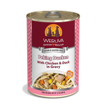 Picture of Weruva Classic Dog Food, Peking Ducken with Chicken Breast & Duck in Gravy, 14oz Can (Pack of 12)