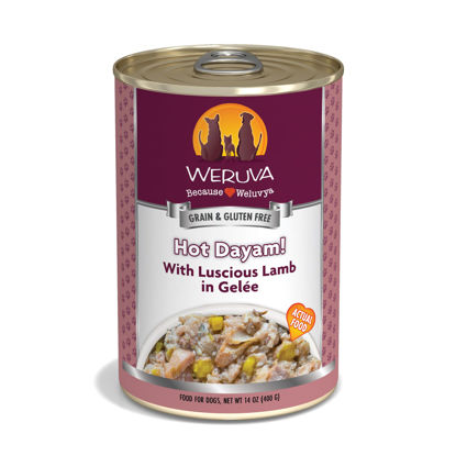 Picture of Weruva Classic Dog Food, Hot Dayam! with Lamb in Gelée, 14oz Can (Pack of 12)