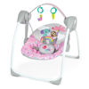 Picture of Bright Starts Pink Paradise Portable Compact Automatic Baby Swing with Music, Unisex, Newborn +