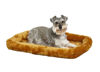 Picture of MidWest Homes for Pets Bolster Dog Bed 30L- Inch Cinnamon Dog Bed or Cat Bed w/ Comfortable Bolster | Ideal for Medium Dog Breeds & Fits a 30-Inch Dog Crate | Easy Maintenance Machine Wash & Dry