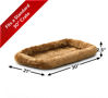 Picture of MidWest Homes for Pets Bolster Dog Bed 30L- Inch Cinnamon Dog Bed or Cat Bed w/ Comfortable Bolster | Ideal for Medium Dog Breeds & Fits a 30-Inch Dog Crate | Easy Maintenance Machine Wash & Dry