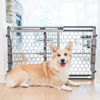 Picture of Carlson Pet Easy Fit Portable Pet Gate, Fits Openings 28-42" Wide, 23" Tall, Rubber Pads to Protect Walls, Durable Dog Gate for Doorways, Patented Pressure Mount Ensures Perfect Fit 28-42" Wide, Gray