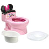 Picture of The First Years Disney Minnie Mouse Potty Training Toilet and Toddler Toilet Seat - Toilet Training Potty with Fun Flushing and Cheering Sounds,Pink