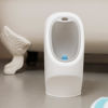 Picture of Nuby My Real Training Urinal - Freestanding - With Life-Like Flush Button and Sound - Potty Training for Boys - 18+ Months - White