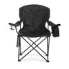 Picture of Amazon Basics Portable Camping Chair with 4-Can Cooler, Side Pocket, Cup Holder, and Carry Bag; Collapsible Chair for Camping, Tailgates, Beach, and Sports, Large, Padded, Black