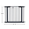 Picture of MidWest Homes for Pets 29 Inches Tall Walk-Though Graphite Steel Pet Gate, Pressure Mounted Dog Gate Measures 29H x 29.5-38W Inches & Includes two 3-Inch-Wide Extensions, Graphite