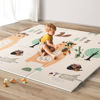 Picture of UANLAUO Foldable Baby Play Mat, Extra Large Waterproof Activity Playmats for Babies,Toddlers, Infants, Play & Tummy Time, Foam Baby Mat for Floor with Travel Bag (Bear(59x59x0.4inch))