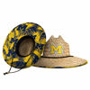 Picture of FOCO unisex adult Ncaa College Team Logo Floral Sun Straw Hat, Team Logo, One Size US