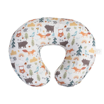 Picture of Boppy Nursing Pillow Original Support, Spice Woodland, Ergonomic Nursing Essentials for Bottle and Breastfeeding, Firm Hypoallergenic Fiber Fill, with Removable Nursing Pillow Cover, Machine Washable