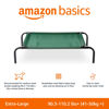 Picture of Amazon Basics Cooling Elevated Dog Bed with Metal Frame, X-Large, 60 x 37 x 9 Inch, Green