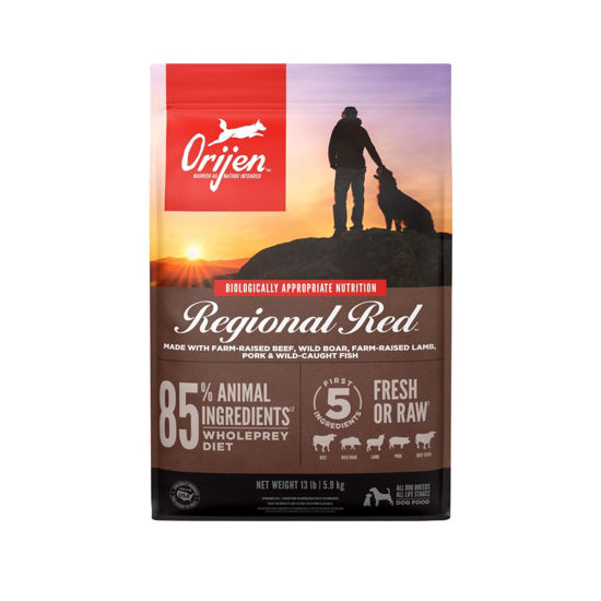 Picture of ORIJEN Dog Regional Red Recipe, 13lb, High-Protein Grain-Free Dry Dog Food, Packaging May Vary