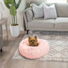 Picture of Best Friends by Sheri The Original Calming Donut Cat and Dog Bed in Shag Fur Candy Pink, Extra Small 18"