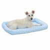 Picture of MidWest Homes for Pets Bolster Dog Bed 30L-Inch Blue Dog Bed or Cat Bed w/ Comfortable Bolster | Ideal for Medium Dog Breeds & Fits a 30-Inch Dog Crate | Easy Maintenance Machine Wash & Dry