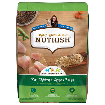 Picture of Rachael Ray Nutrish Premium Natural Dry Dog Food, Real Chicken & Veggies Recipe, 14 Pounds