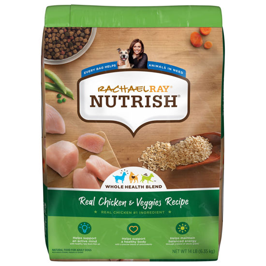 Picture of Rachael Ray Nutrish Premium Natural Dry Dog Food, Real Chicken & Veggies Recipe, 14 Pounds