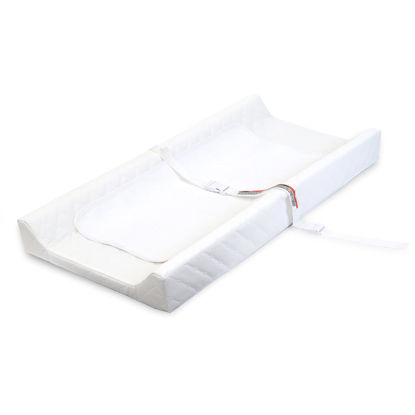 Picture of Summer Infant Contoured Changing Pad - Includes Waterproof Changing Liner and Safety Fastening Strap with Quick-Release Buckle