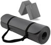 Picture of Signature Fitness All Purpose 1/2-Inch Extra Thick High Density Anti-Tear Exercise Yoga Mat with Carrying Strap with Optional Yoga Blocks, 9"L x 5"W x 24"Th, Multiple Colors