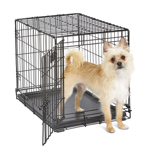 Picture of MidWest Homes for Pets Newly Enhanced Single Door iCrate Dog Crate, Includes Leak-Proof Pan, Floor Protecting Feet, Divider Panel & New Patented Features