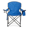 Picture of Amazon Basics Portable Camping Chair with 4-Can Cooler, Side Pocket, Cup Holder, and Carry Bag, Collapsible for Camping, Tailgates, Beach, and Sports, X-Large, Padded, Blue