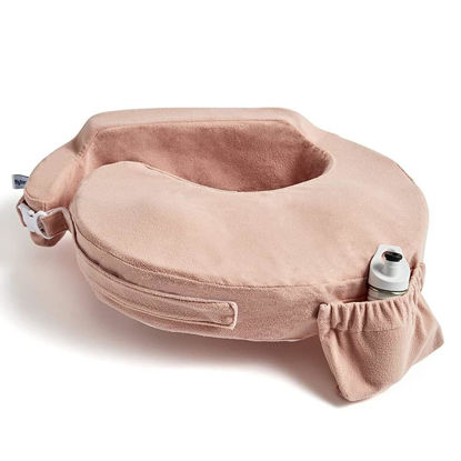 Picture of My Brest Friend Nursing Pillow - Deluxe - Enhanced Comfort w/ Slipcover - Ergonomic Breastfeeding Pillow For Ultimate Support For Mom & Baby - Adjustable Pillow W/ Handy Side Pocket, Soft Rose