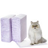 Picture of Amazon Basics Cat Pad Refills For Litter Box, Unscented, Pack of 100, Purple