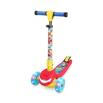 Picture of Jetson Disney Mickey™ 3-Wheel Kick Kids Scooter, LED Lights on Stem & Light-Up Wheels, Lightweight Frame, Height-Adjustable Handlebar, Lean-to-Steer System, Easy-Fold Mechanism, Ages 3+, JMCKY-3KIK