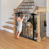 Picture of Babelio Baby Gate for Doorways and Stairs, 26''-40'' Auto Close Dog/Puppy Gate, Easy Install, Pressure Mounted, No Drilling, fits for Narrow and Wide Doorways, Safety Gate w/Door for Child and Pets