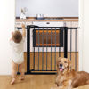 Picture of Babelio Metal Baby Gate, 29-43'' Auto Close Easy Install Pet Gate, Extra Wide Walk Thru Child Safety Gate, 30'' Tall Pressure Mounted Dog Gate for Doorways & Stairs, Black