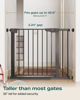 Picture of Cumbor 36" Extra Tall Baby Gate for Dogs and Kids with Wide 2-Way Door, 29.7"-40.6" Width, and Auto Close Personal Safety for Babies and Pets, Fits Doorways, Stairs, and Entryways