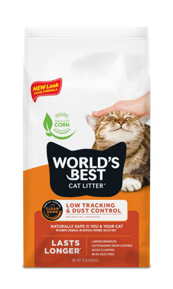 Picture of WORLD'S BEST CAT LITTER Low Tracking & Dust Control Multiple Cat Unscented 15 Pounds