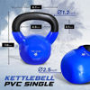 Picture of Yes4All Vinyl Coated Kettlebell Weights Set - Great for Full Body Workout and Strength Training - Vinyl Kettlebell 15 lbs