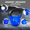 Picture of Yes4All Vinyl Coated Kettlebell Weights Set - Great for Full Body Workout and Strength Training - Vinyl Kettlebell 15 lbs